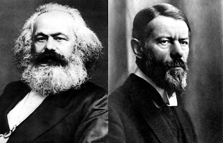 Karl Marx (left), Max Weber (right). While they did not consider themselves to be anthropologists, Marx and Weber greatly influenced how societies and their function are viewed and understood. Influence of their ideas are still prominent to this day.